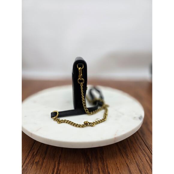 Tory Burch kira Leather Envelope Clutch Chain Crossbody - Picture 5 of 9